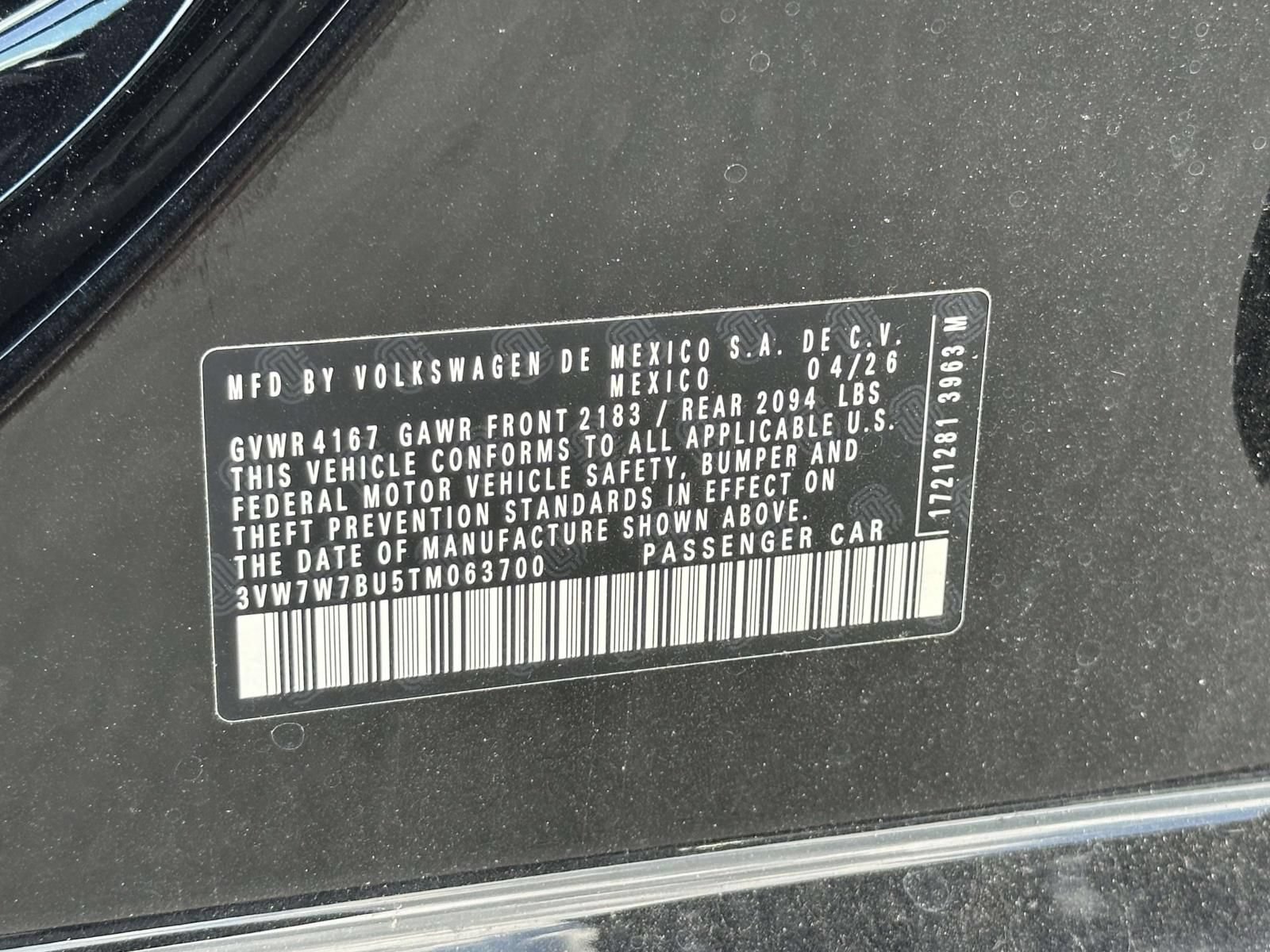 New 2026 Volkswagen Jetta SE FWD image 16