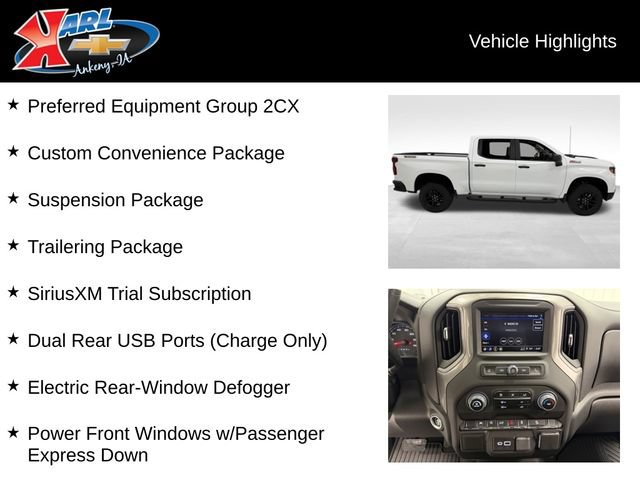 Certified 2025 Chevrolet Silverado 1500 Custom Trail Boss AWD/4WD image 2