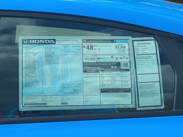 New 2026 Honda Civic Sport image 17