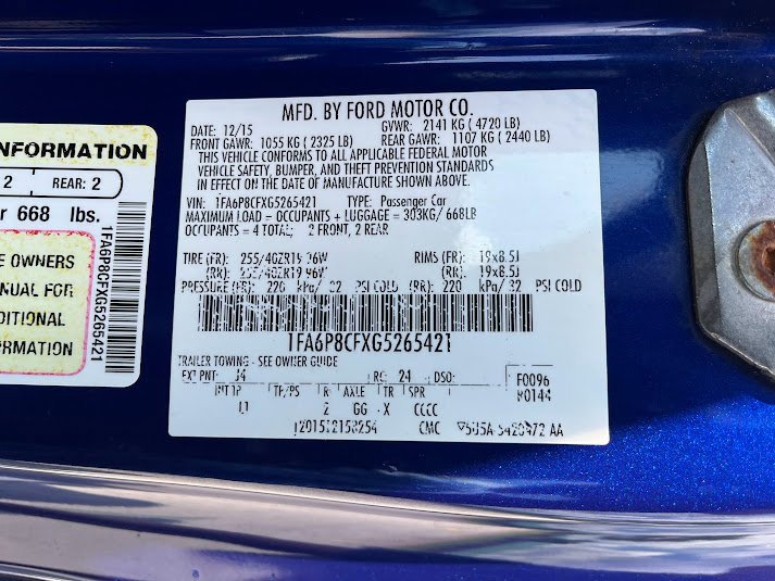 Used 2016 Ford Mustang GT Premium w/ Enhanced Security Package image 7