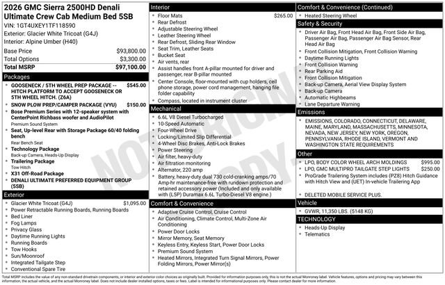 New 2026 GMC Sierra 2500 Denali Ultimate image 27