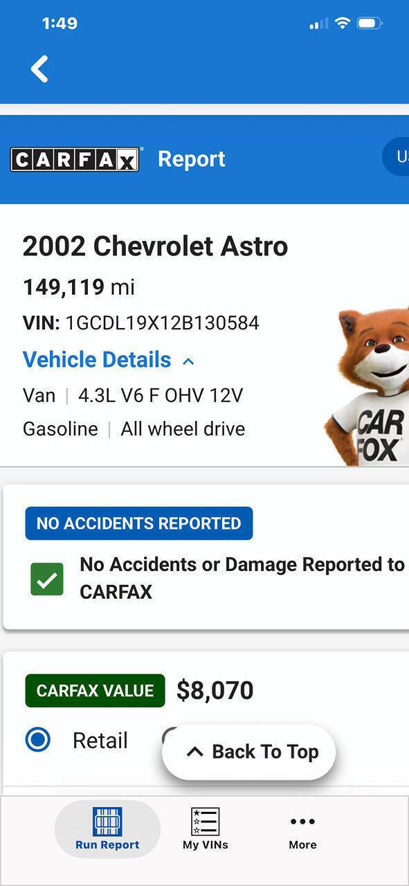 Used 2002 Chevrolet Astro AWD image 10
