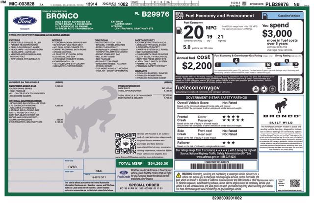 Certified 2023 Ford Bronco Outer Banks AWD/4WD image 10