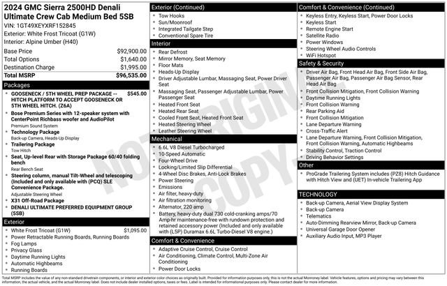 Used 2024 GMC Sierra 2500 Denali Ultimate image 20