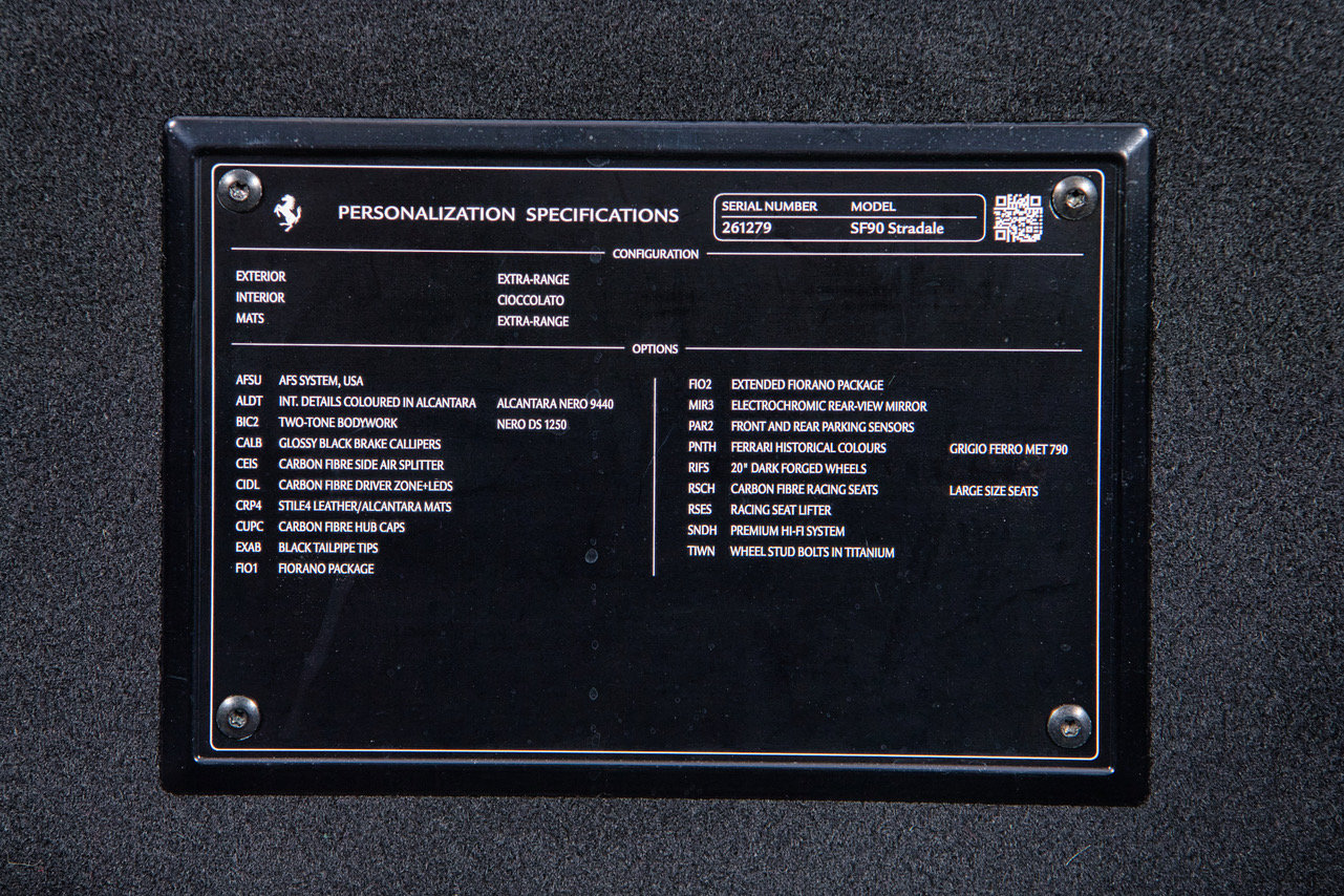Certified 2021 Ferrari SF90 Stradale AWD/4WD image 32