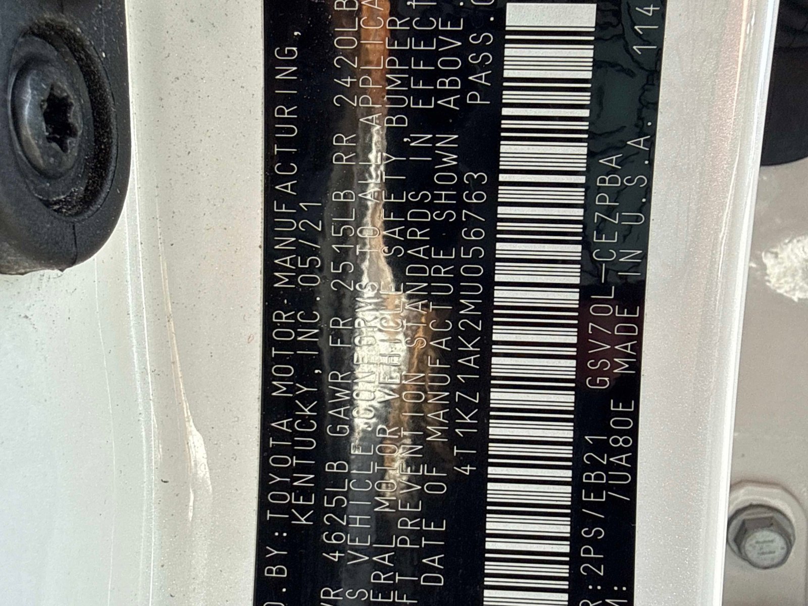 Used 2021 Toyota Camry TRD w/ TRD Package w/JBL Audio FWD image 32