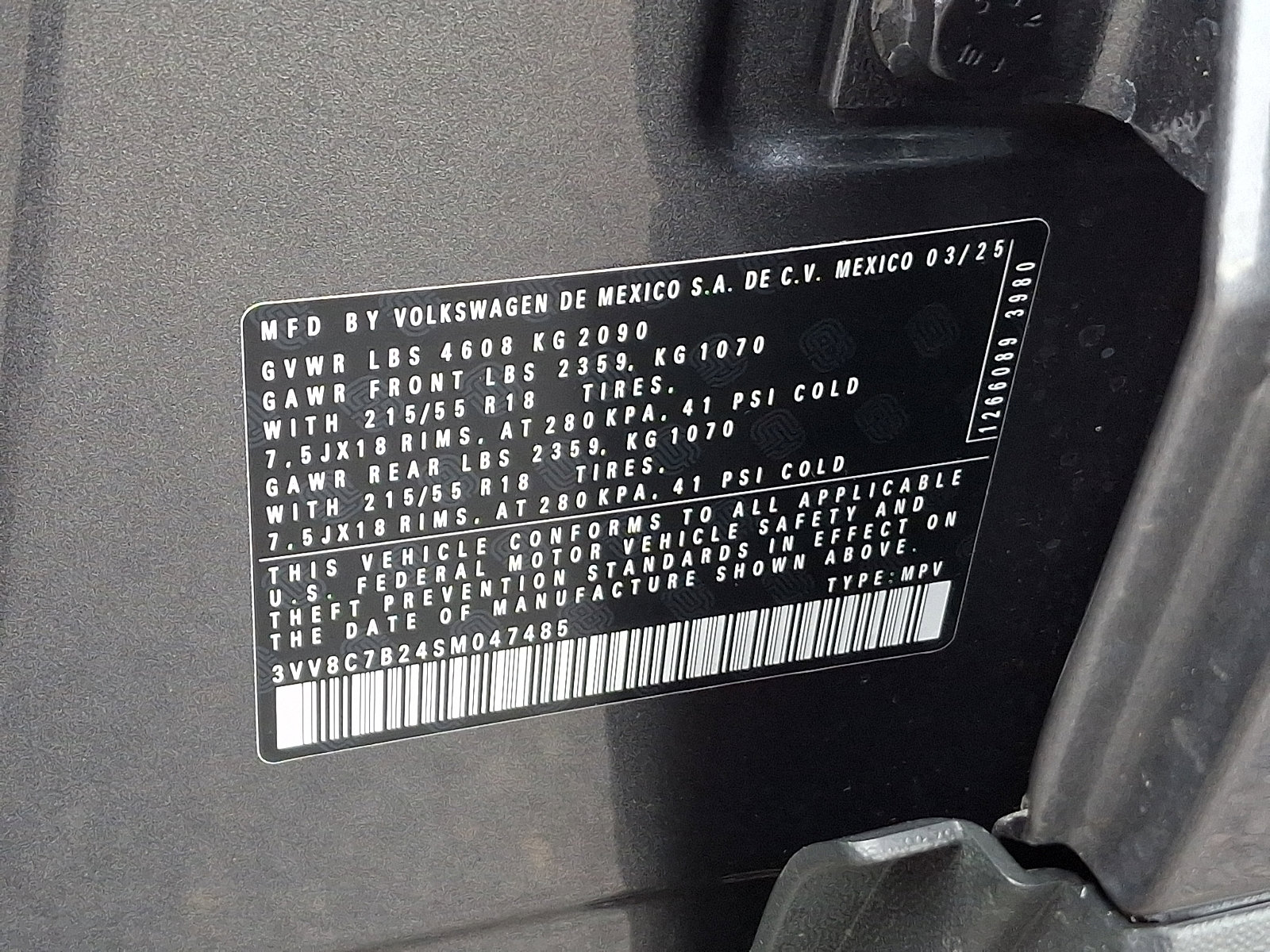 Certified 2025 Volkswagen Taos S image 26