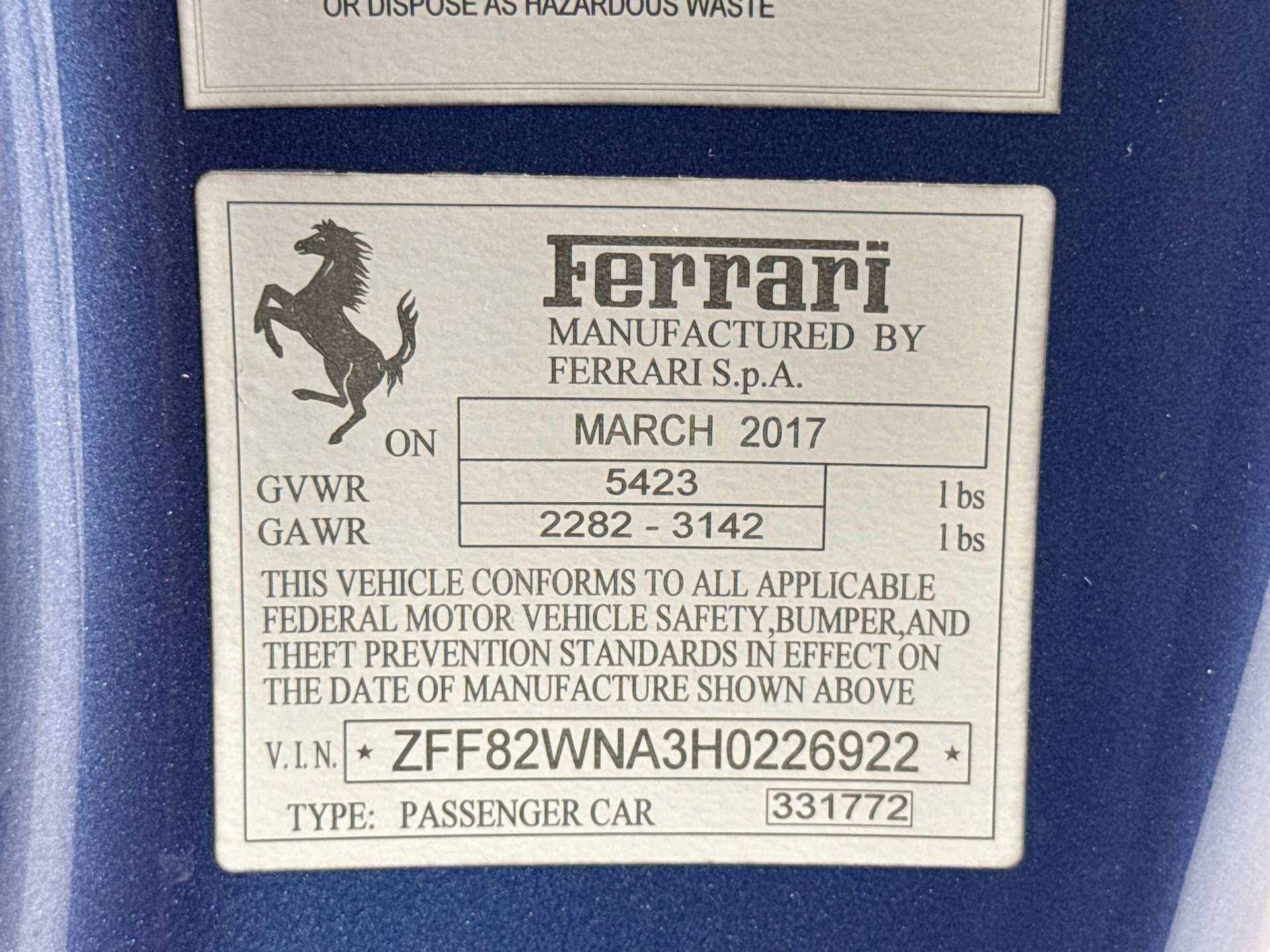 Certified 2017 Ferrari GTC4Lusso AWD/4WD image 29