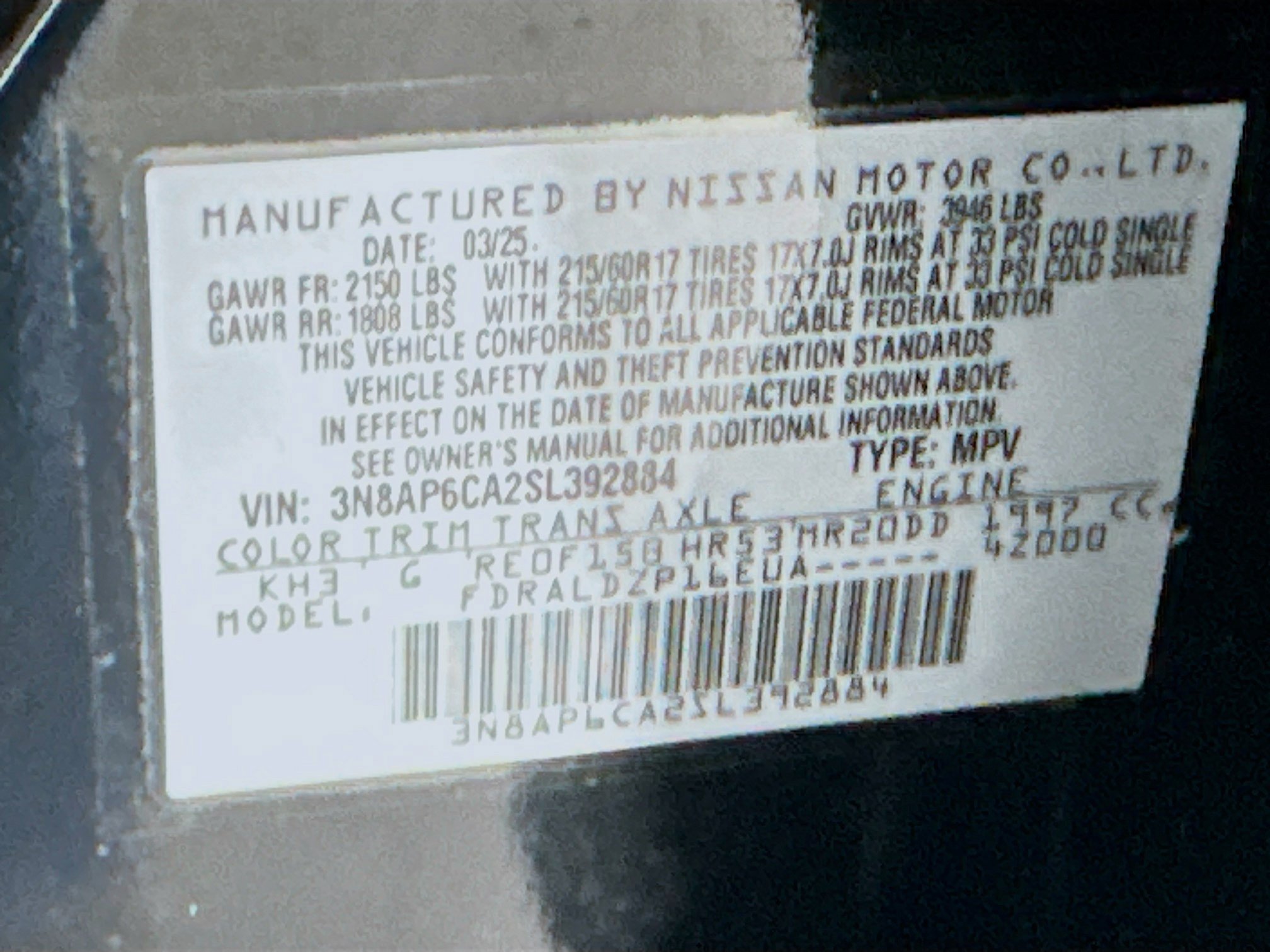 Used 2025 Nissan Kicks SV FWD image 12