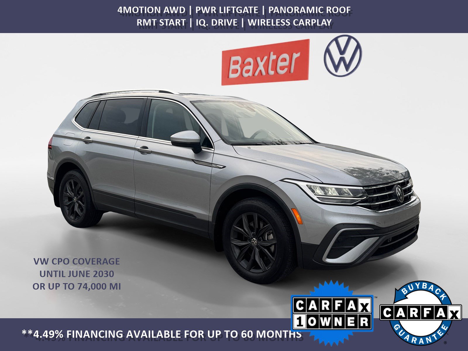 Certified 2024 Volkswagen Tiguan SE w/ Panoramic Sunroof Package