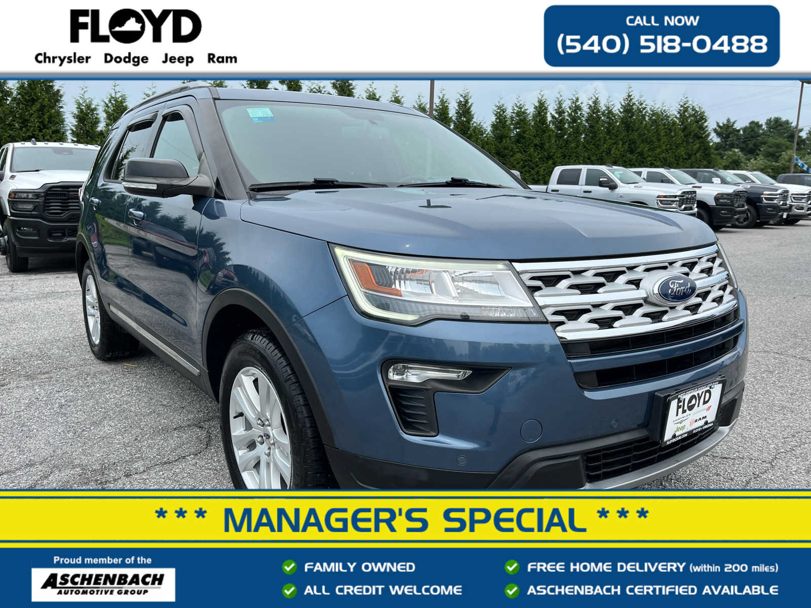 Used 2018 Ford Explorer XLT w/ Equipment Group 201A