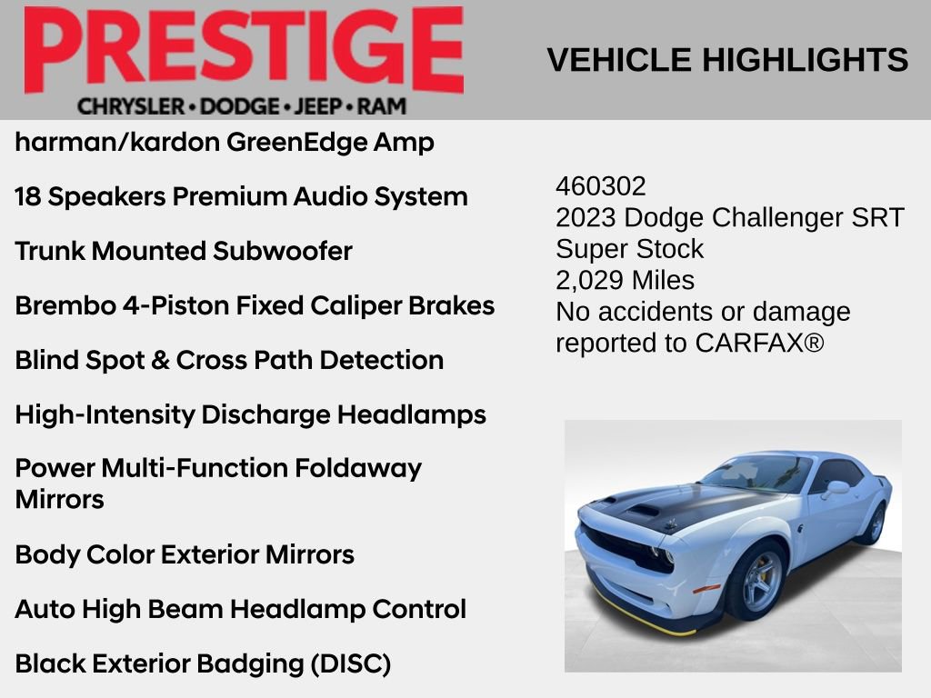 Used 2023 Dodge Challenger SRT Super Stock RWD image 4