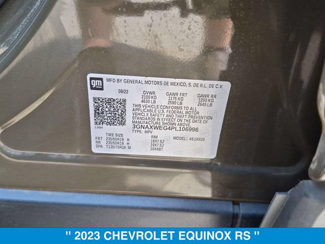 Used 2023 Chevrolet Equinox RS w/ RS Leather Package AWD/4WD image 36