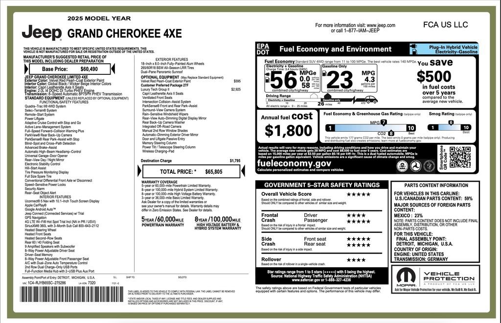 Certified 2025 Jeep Grand Cherokee Limited 4xe w/ Luxury Tech Group II AWD/4WD video 2
