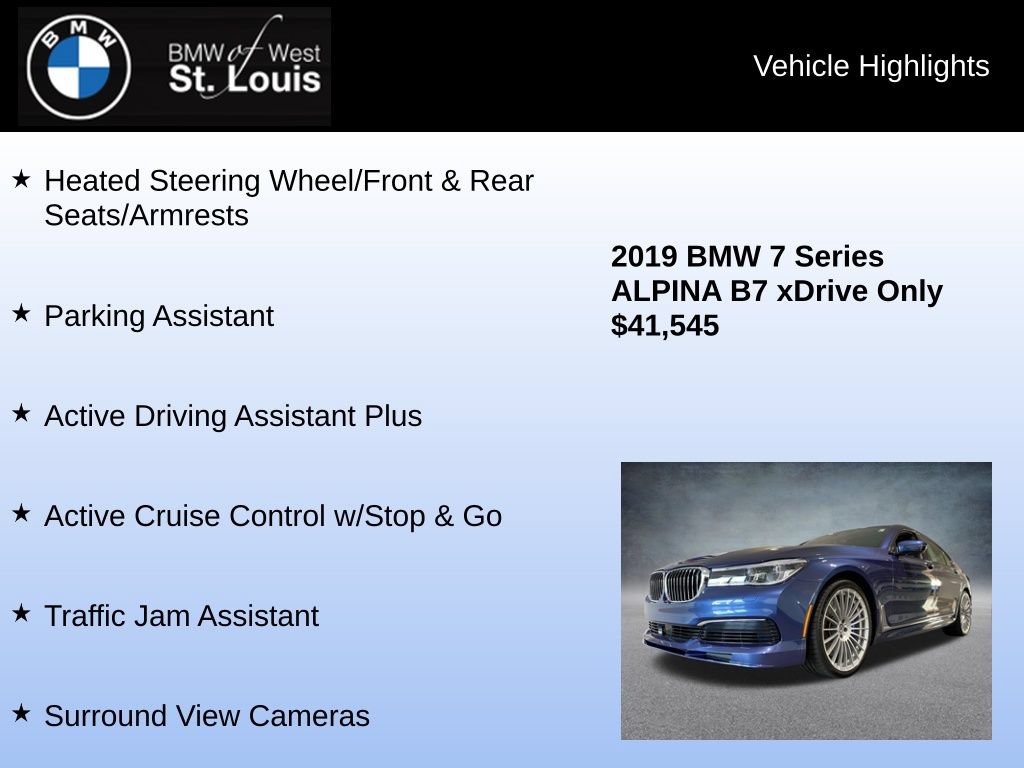 Used 2019 BMW ALPINA B7 xDrive w/ Luxury Rear Seating Package AWD/4WD image 16