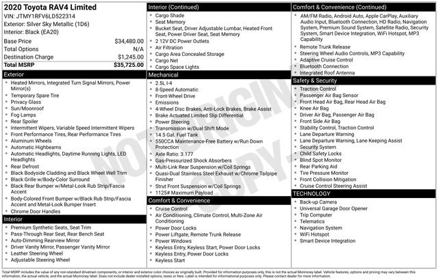 Used 2020 Toyota RAV4 Limited image 27