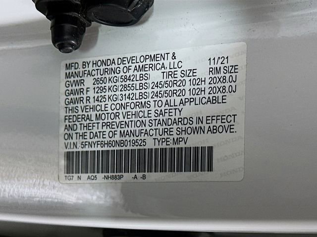 Certified 2022 Honda Pilot Touring image 39