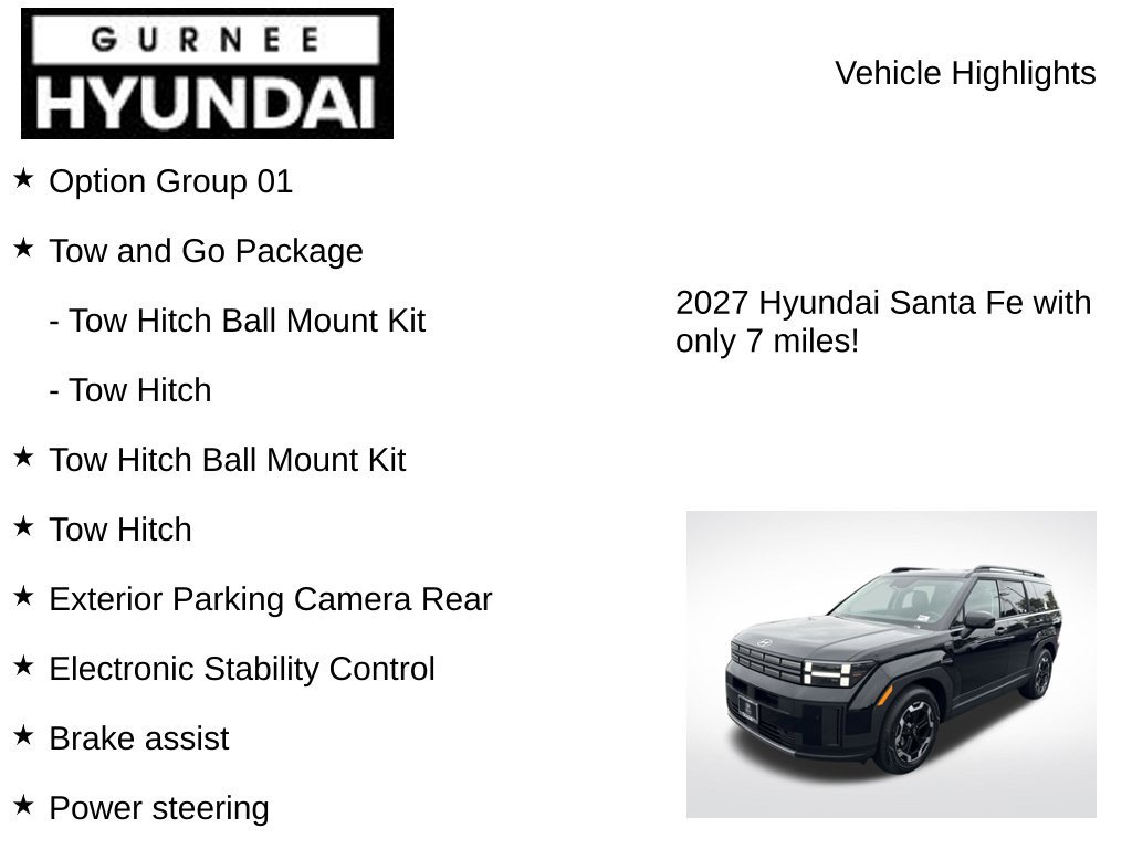 New 2027 Hyundai Santa Fe SEL w/ Tow & Go Package AWD/4WD image 8