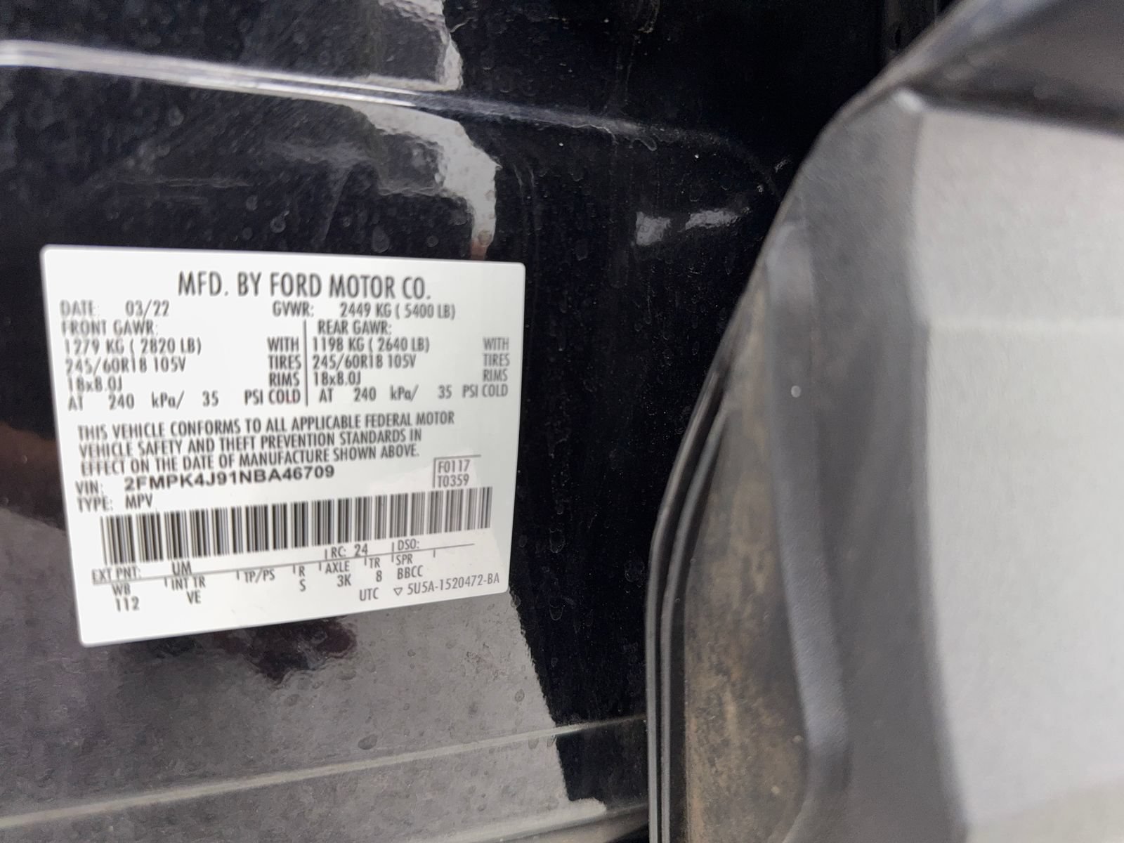 Used 2022 Ford Edge SEL w/ Convenience Package AWD/4WD image 53