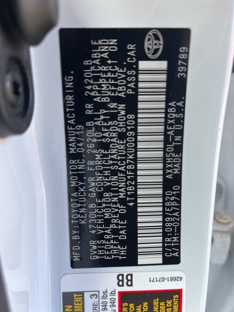 Used 2019 Toyota Avalon XSE w/ All Weather Liner Package image 82