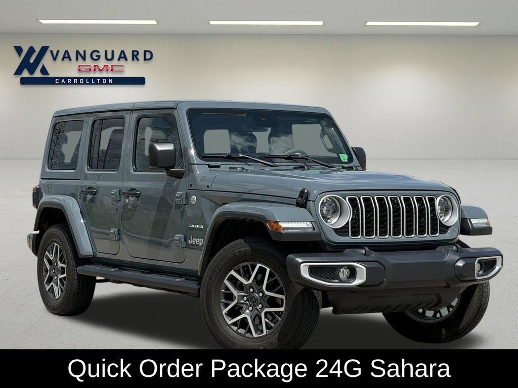 Used 2024 Jeep Wrangler Unlimited Sahara w/ Technology Group AWD/4WD image 2