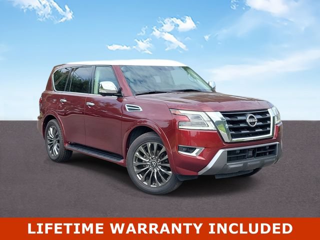 Used 2023 Nissan Armada Platinum w/ Captain's Chairs Package RWD image 1