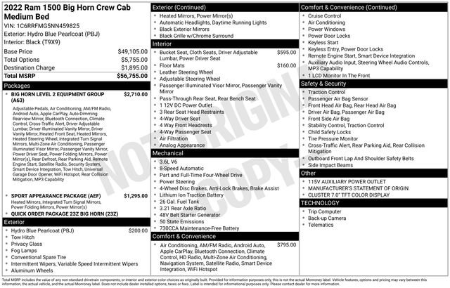 Used 2022 RAM 1500 Big Horn image 4