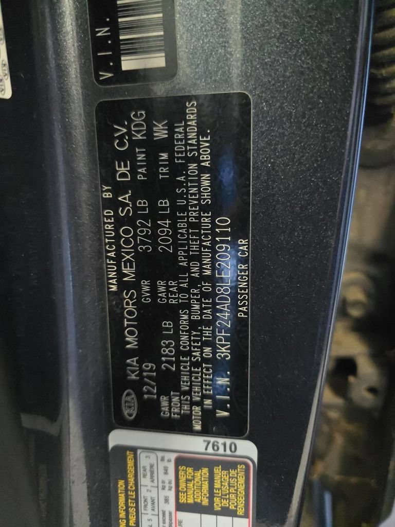 Used 2020 Kia Forte LXS FWD image 20