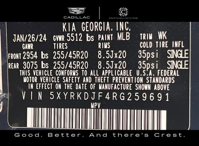 Used 2024 Kia Sorento SX Prestige w/ Olive Brown Leather Package AWD/4WD image 30