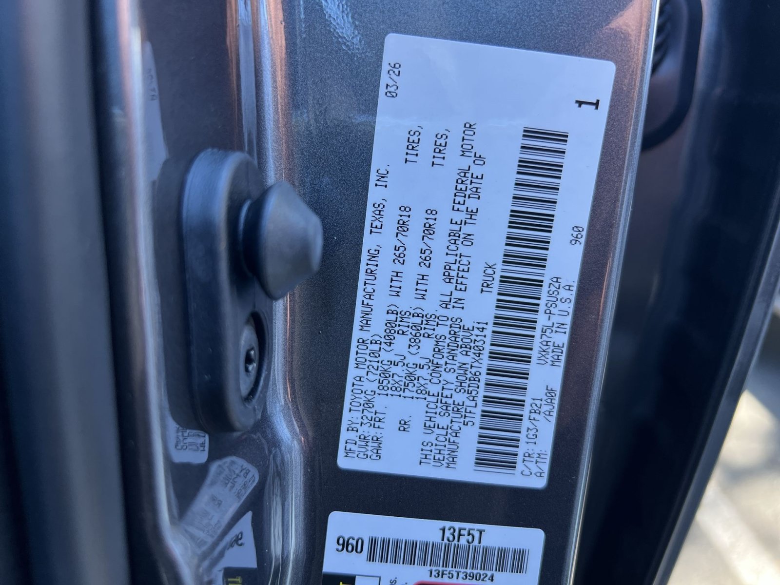 New 2026 Toyota Tundra SR5 w/ TRD Off-Road Package AWD/4WD image 21