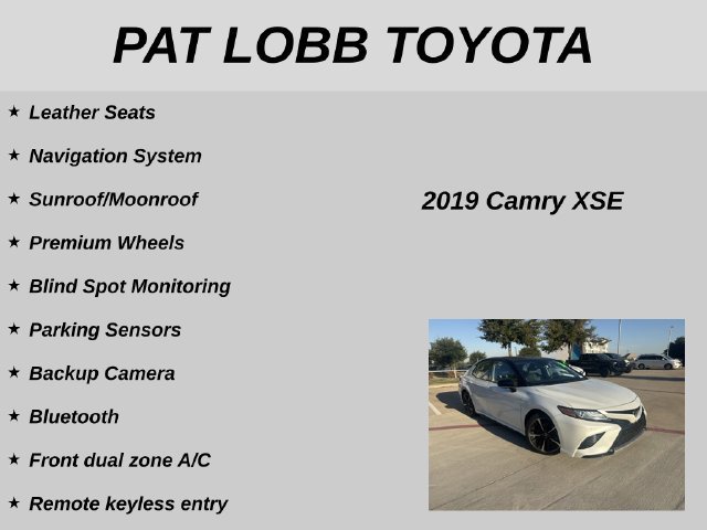 Used 2019 Toyota Camry XSE w/ Driver Assist Package FWD image 11