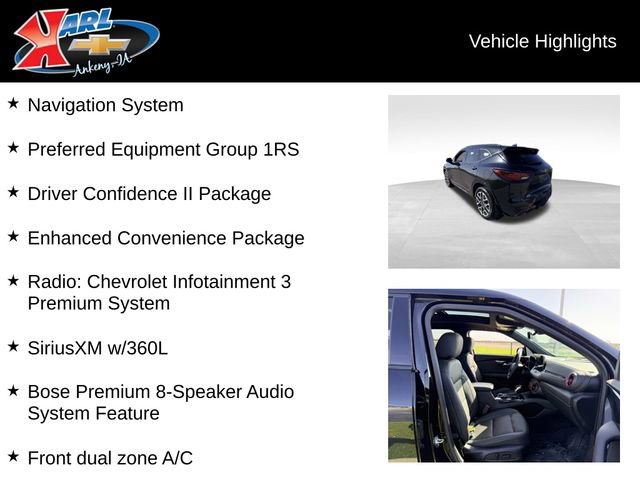 Used 2024 Chevrolet Blazer RS w/ Driver Confidence II Package AWD/4WD image 2