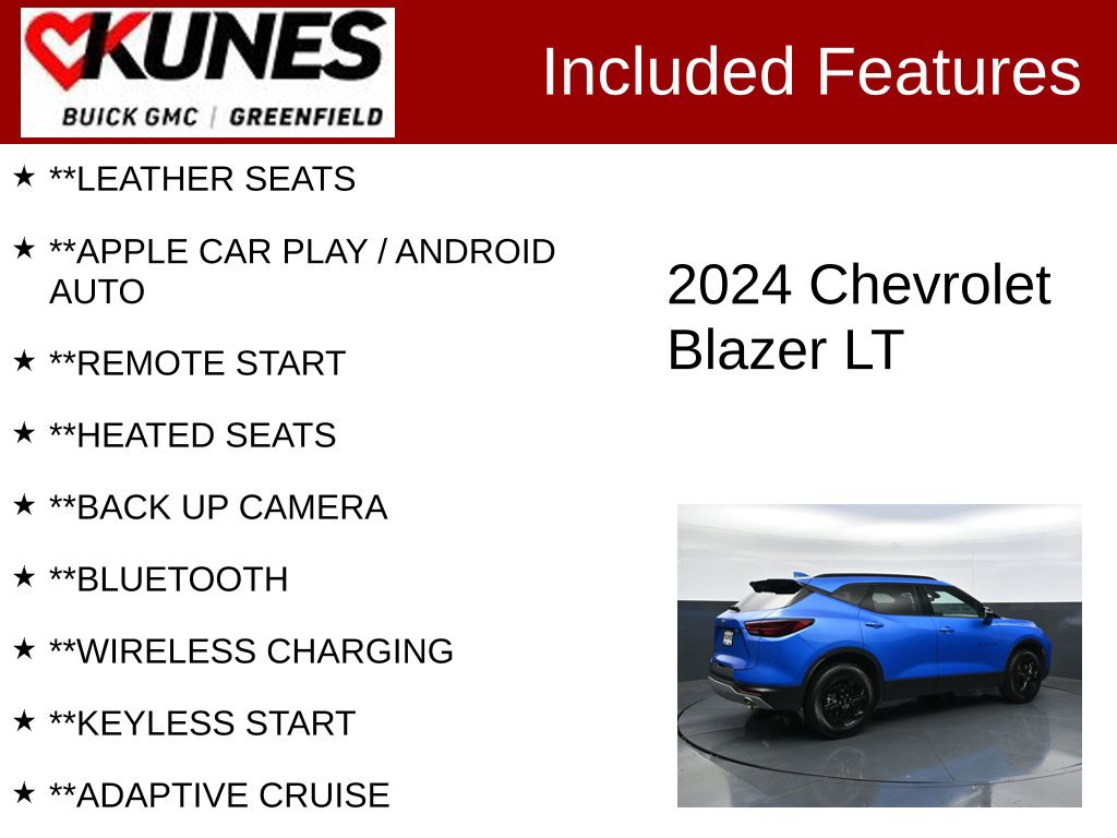 Used 2024 Chevrolet Blazer LT w/ Sound & Technology Package FWD image 2