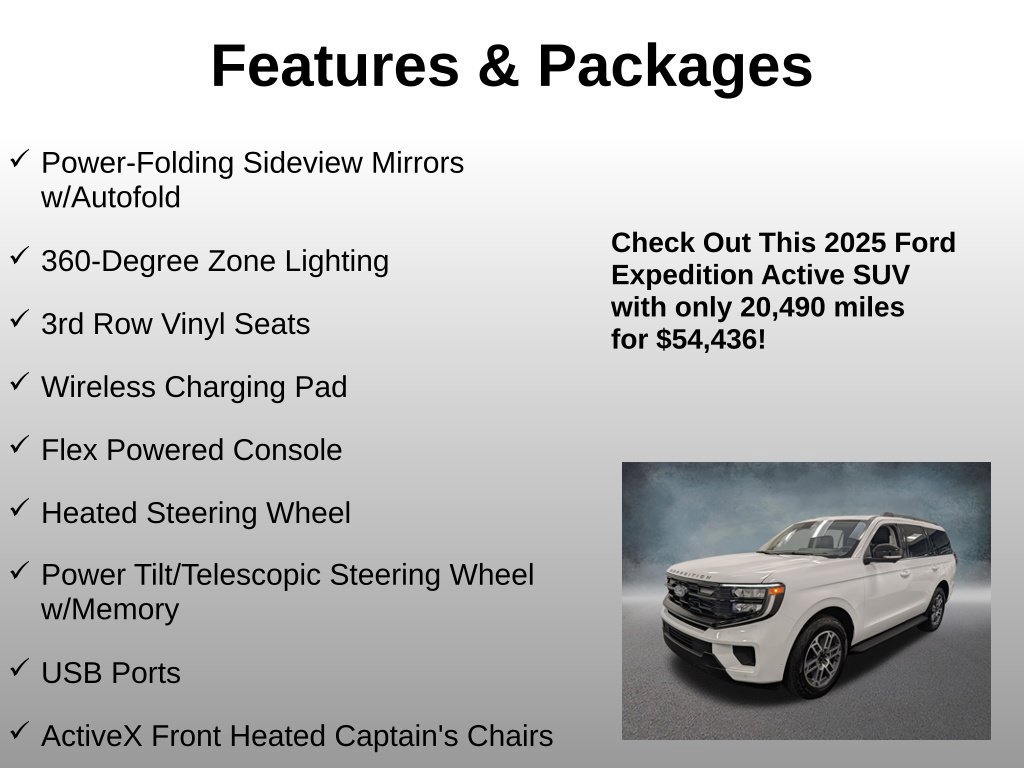 Certified 2025 Ford Expedition Active AWD/4WD image 8