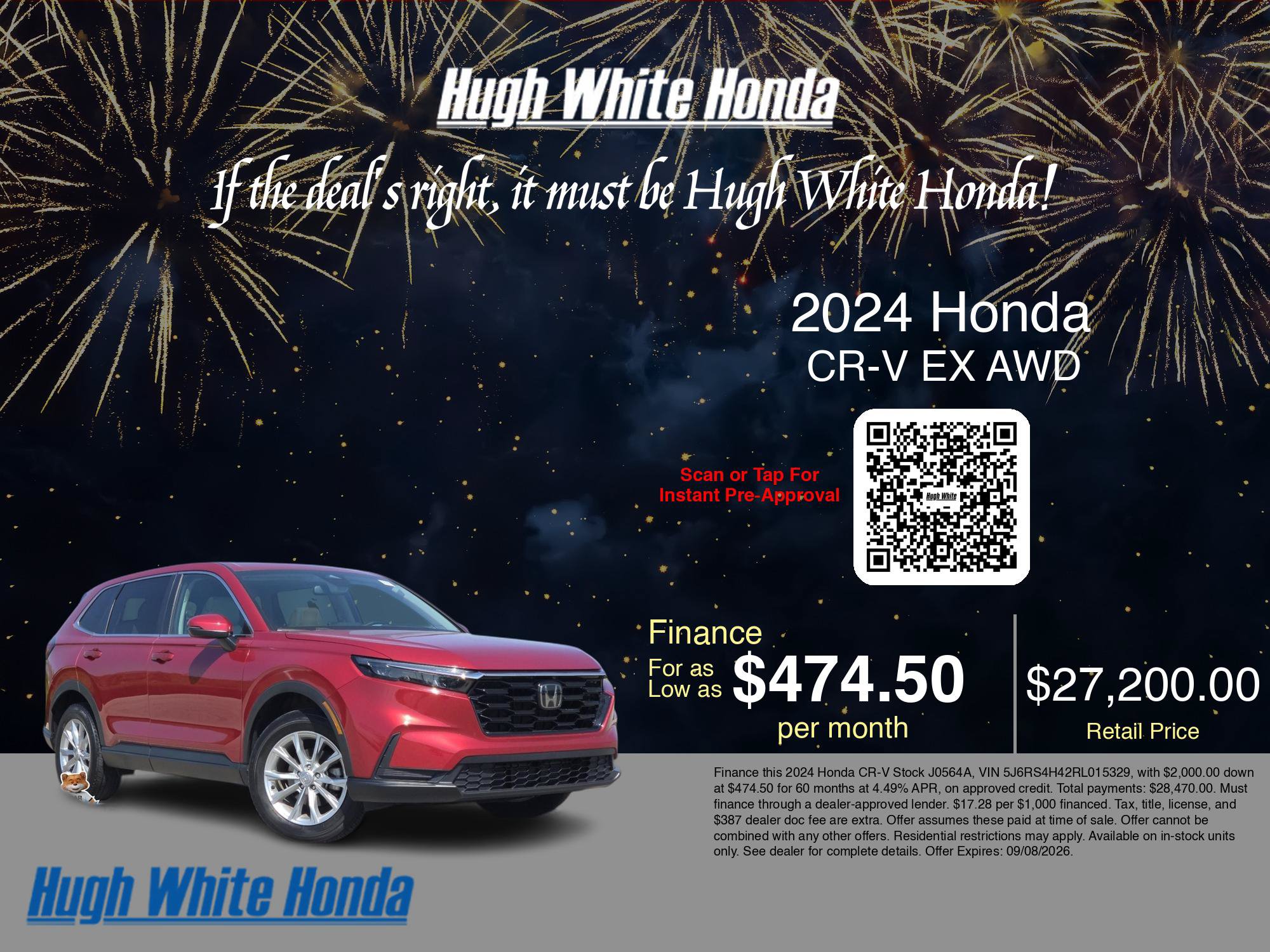 Certified 2024 Honda CR-V EX image 3