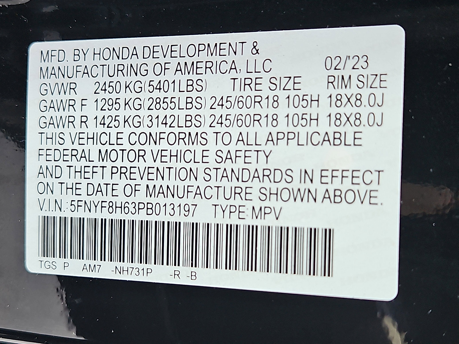 Certified 2023 Honda Passport TrailSport image 29