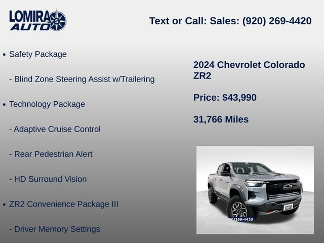 Used 2024 Chevrolet Colorado ZR2 w/ ZR2 Convenience Package III AWD/4WD image 14