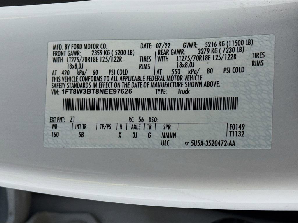 Used 2022 Ford F350 Lariat w/ Lariat Value Package image 27