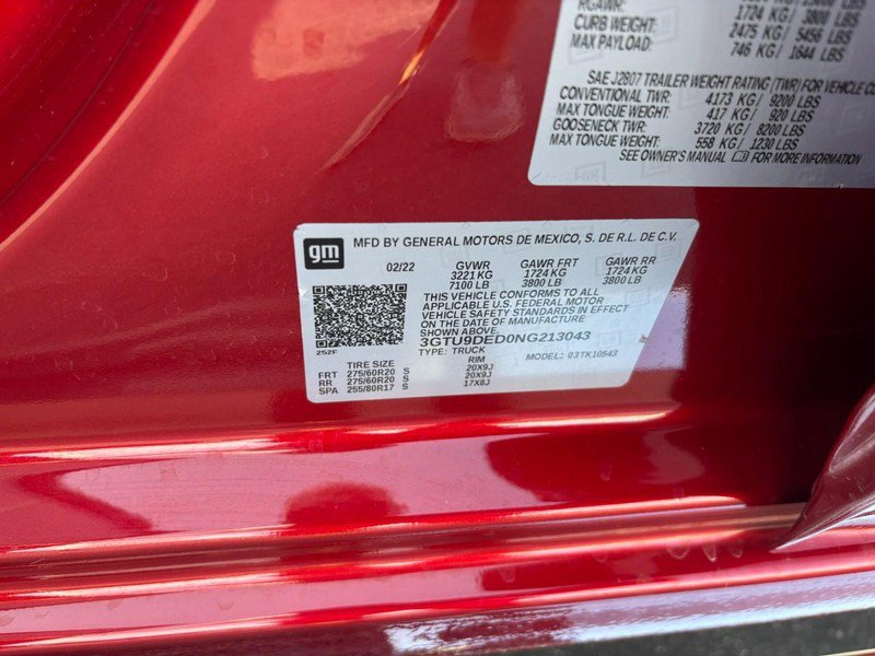 Used 2022 GMC Sierra 1500 SLT w/ SLT Premium Package AWD/4WD image 18