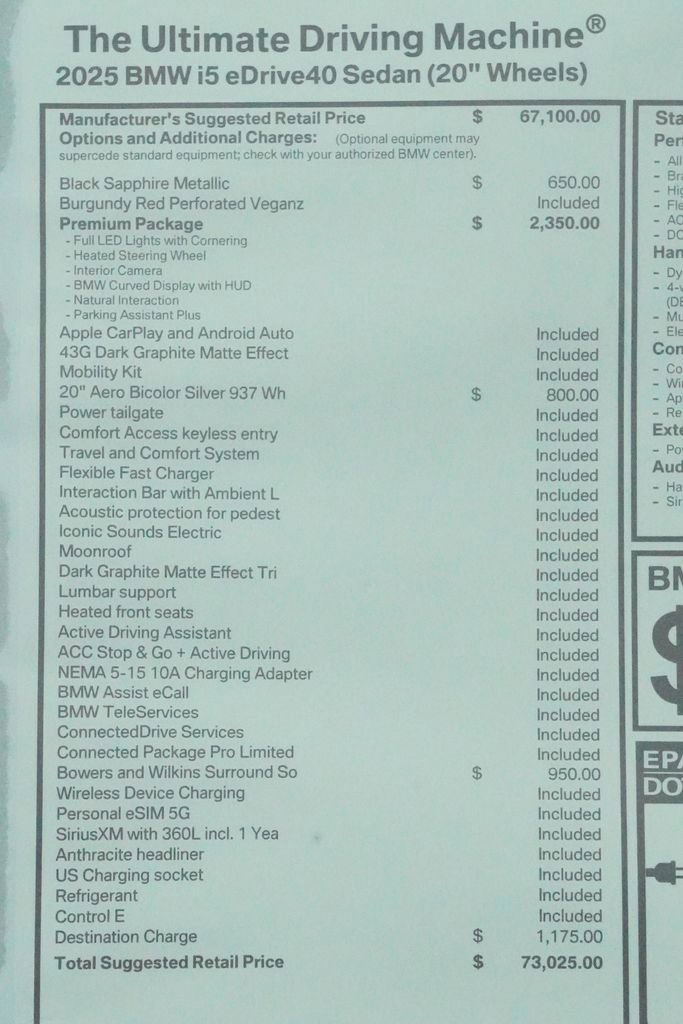 Used 2025 BMW i5 eDrive40i w/ Premium Package image 9