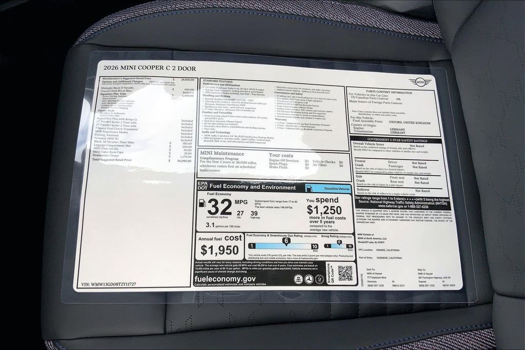 New 2026 MINI Cooper 2-Door Hardtop image 14