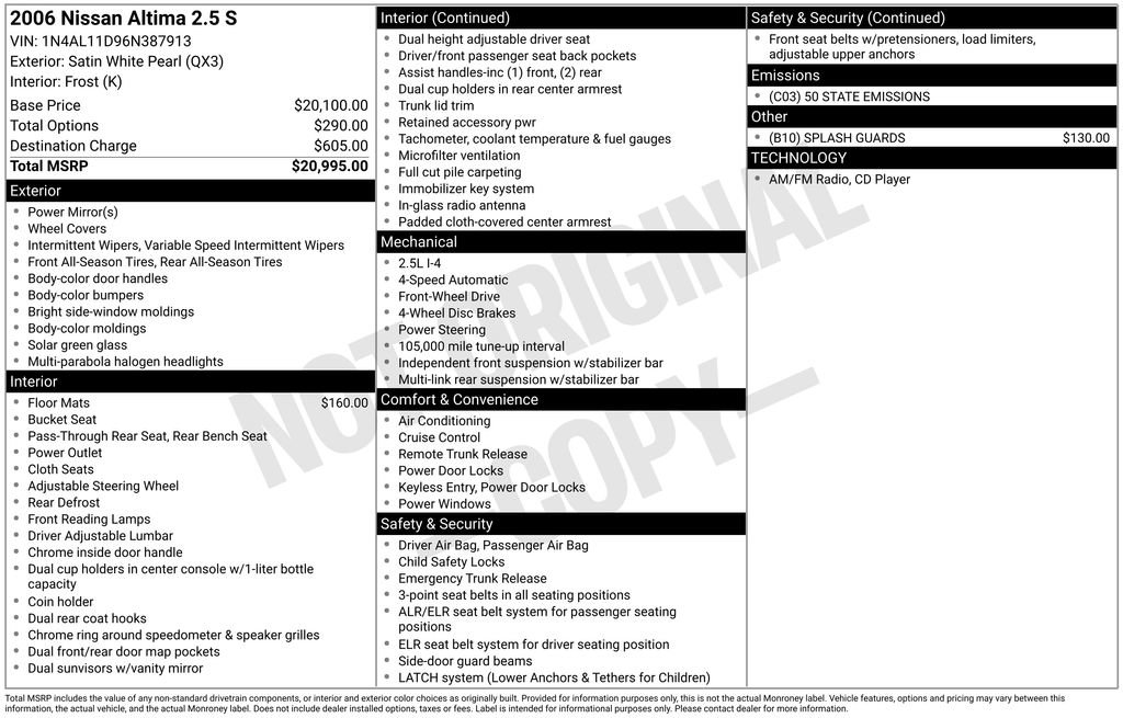 Used 2006 Nissan Altima 2.5 S image 30