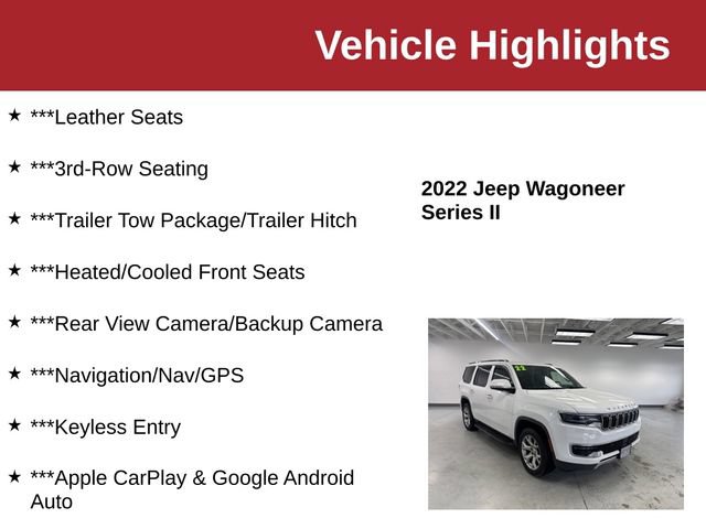 Used 2022 Jeep Wagoneer Series II AWD/4WD image 10