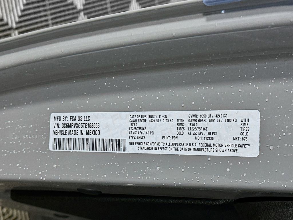 New 2026 RAM ProMaster 3500 w/ Convenience Group image 15