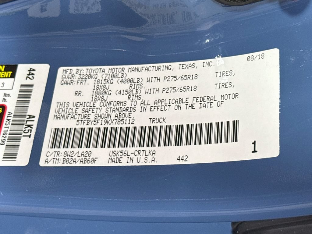 Used 2019 Toyota Tundra Limited w/ Limited Premium Package AWD/4WD image 35