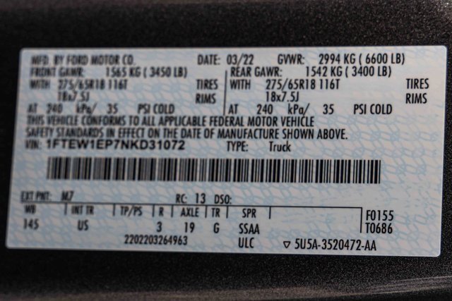 Used 2022 Ford F150 XLT w/ Equipment Group 302A High image 19