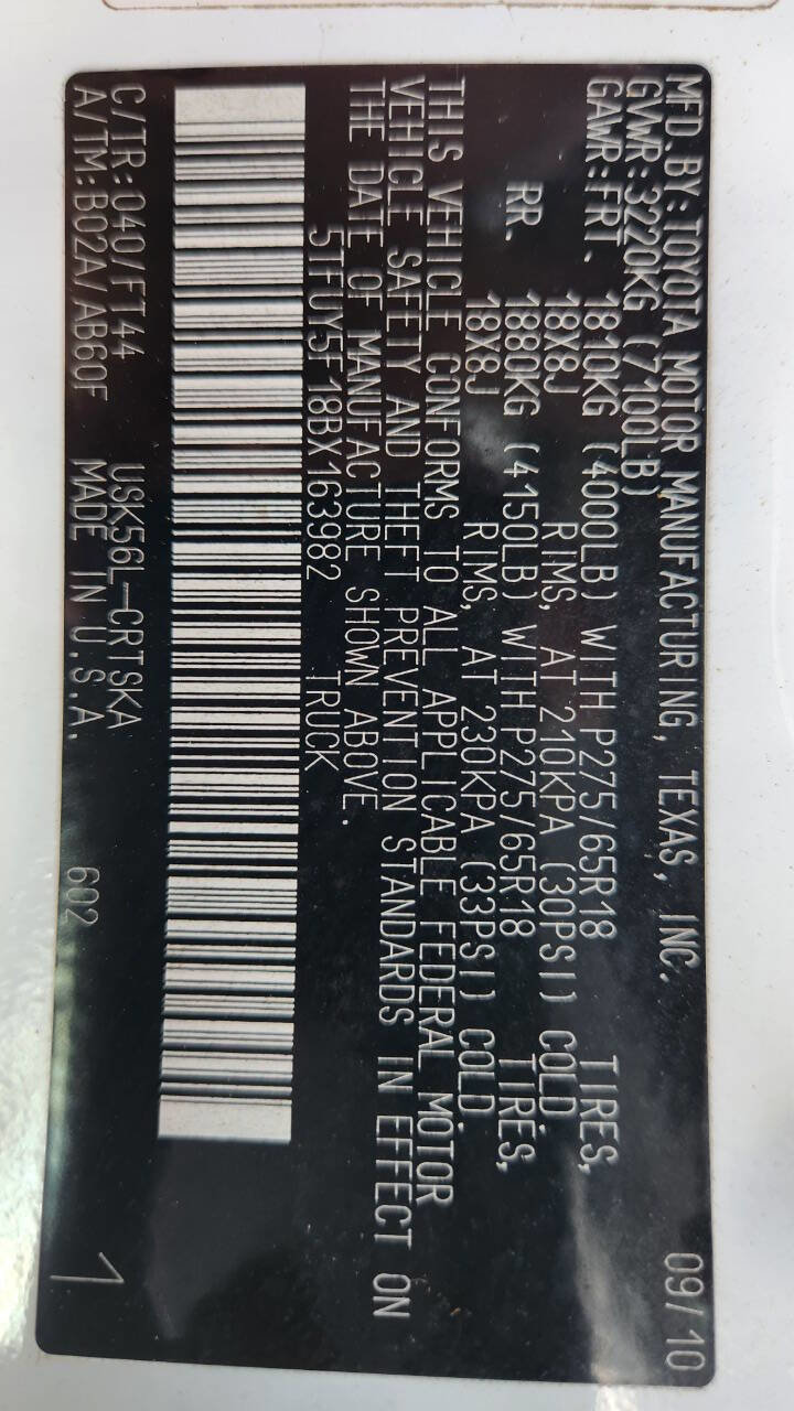 Used 2011 Toyota Tundra 4x4 Double Cab image 37