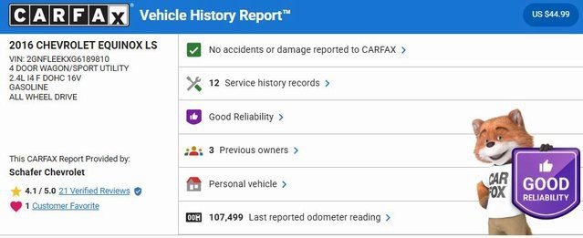 Used 2016 Chevrolet Equinox LS w/ LPO, Protection Package image 5