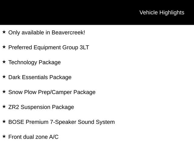 New 2026 Chevrolet Silverado 2500 ZR2 w/ LPO, Dark Essentials Package image 3