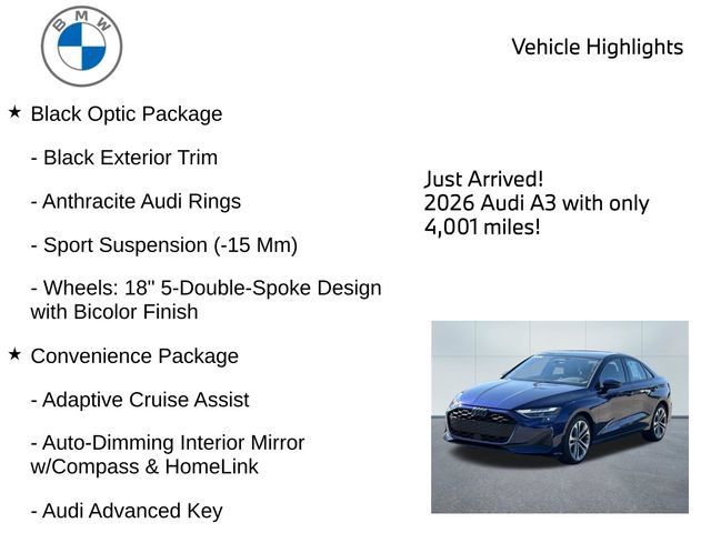 Used 2026 Audi A3 2.0T Premium w/ Black Optic Package AWD/4WD image 9